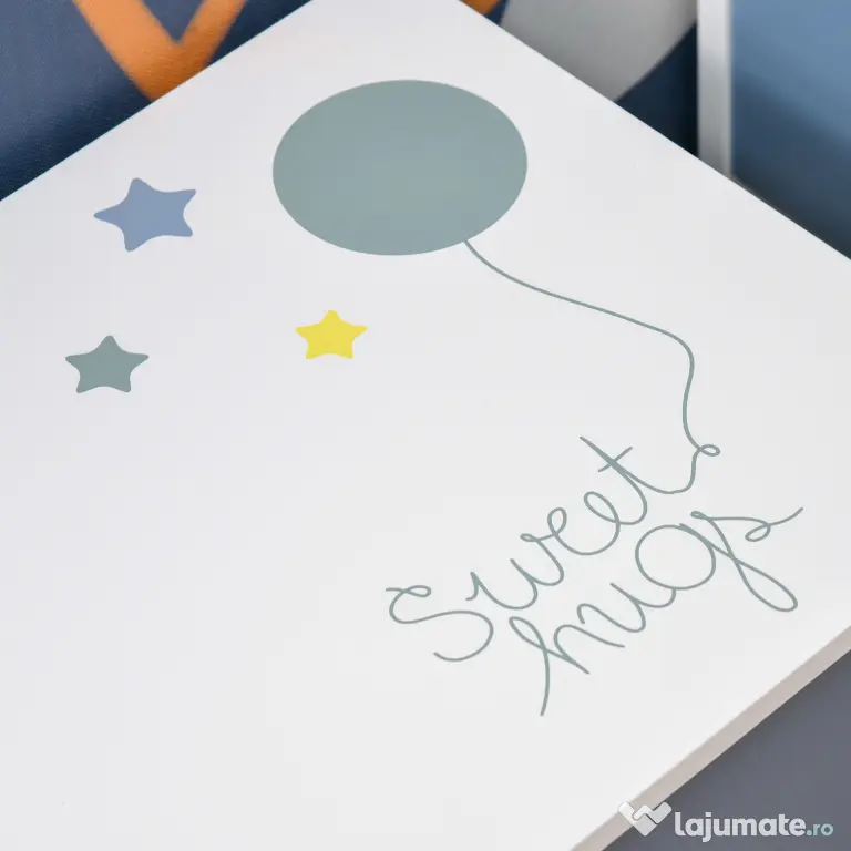 HOMCOM Cutie de Depozitarea pentru Jucarii din Lemn Albastru si Alb pentru Camera Copiilor | Aosom Romania