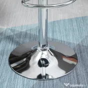 HOMCOM Set 2 Scaune Bar Pivotante Reglabile, Suport Picior, Imitație Piele, Design Modern, Gri | Aosom Romania