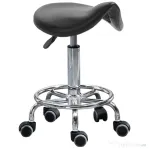 Homcom Scaun Ergonomic – Reglabil pe inaltime, Negru cu 5 Roti
