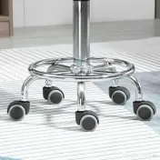 Homcom Scaun Ergonomic – Reglabil pe inaltime, Negru cu 5 Roti 