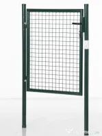 HOMCOM Poarta de Gradina din Otel cu Incuietoare si 3 Chei, 97x150cm, Verde