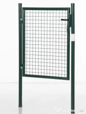HOMCOM Poarta de Gradina din Otel cu Incuietoare si 3 Chei, 97x150cm, Verde 