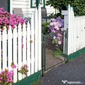 HOMCOM Poartă de Grădină Metalică Verde, cu Sistem de Încuiere și 3 Chei, 97x150cm | Aosom Romania