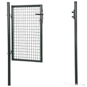 HOMCOM Poartă de Grădină Metalică Verde, cu Sistem de Încuiere și 3 Chei, 97x150cm | Aosom Romania