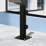 Outsunny Suport pentru Umbrelă de Terasă, Bază pentru Umbrelă pentru Patio, Ponton, Grădină și Curte, Negru