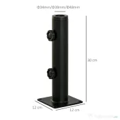Outsunny Suport pentru Umbrelă de Terasă, Bază pentru Umbrelă pentru Patio, Ponton, Grădină și Curte, Negru
