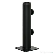 Outsunny Suport pentru Umbrelă de Terasă, Bază pentru Umbrelă pentru Patio, Ponton, Grădină și Curte, Negru