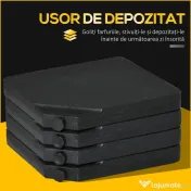 Outsunny Bază pentru Umbrelă din 4 Piese Reumplibilă cu Apă sau Nisip și Cârlige de Conexiune, Negru 