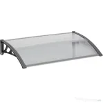 Outsunny Copertina moderna din policarbonat, 110x60x18 cm, gri