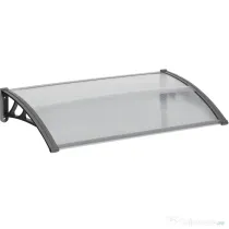 Outsunny Copertină Modernă din Policarbonat și Aluminiu pentru Balcoane Ferestre și Uși | Aosom Romania
