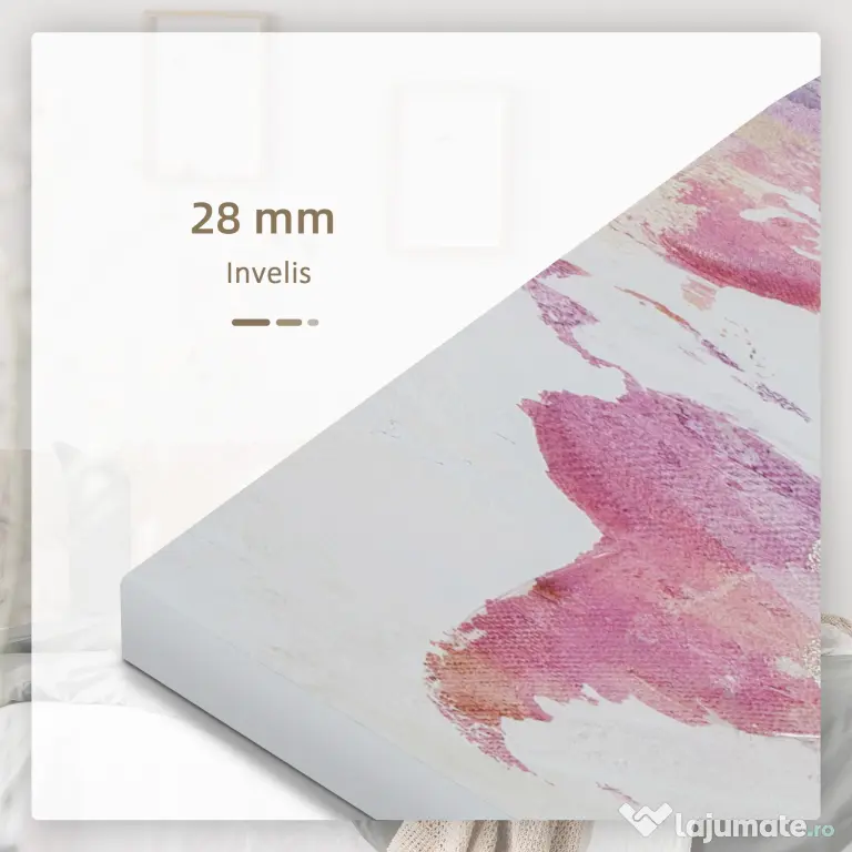 HOMCOM 5 Piese Canvas Wall Art Harta Lumii, Tablouri de Perete pentru Decor Dormitor Sufragerie, 80 x 40 cm x 4