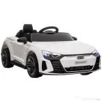 HOMCOM Mașină Electrică pentru Copii cu Motor Dublu, Centură de Siguranță, Telecomandă și Claxon, 103x58x41 cm, Alb