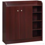 Homcom Dulap Pantofi 83×30×90 cm – Lemn, 12 Perechi, Culoare Cafenie