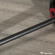 SPORTNOW Set de bare si placi de greutati de 20 kg cu maner antiderapant din PU, Ø17x140 cm, negru si rosu 