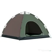 Outsunny Cort Pop-Up Camping 4 Persoane Geantă Transport 210x210x135cm | Aosom Romania 