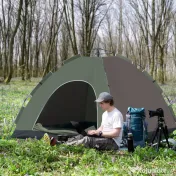 Outsunny Cort Pop-Up Camping 4 Persoane Geantă Transport 210x210x135cm | Aosom Romania 