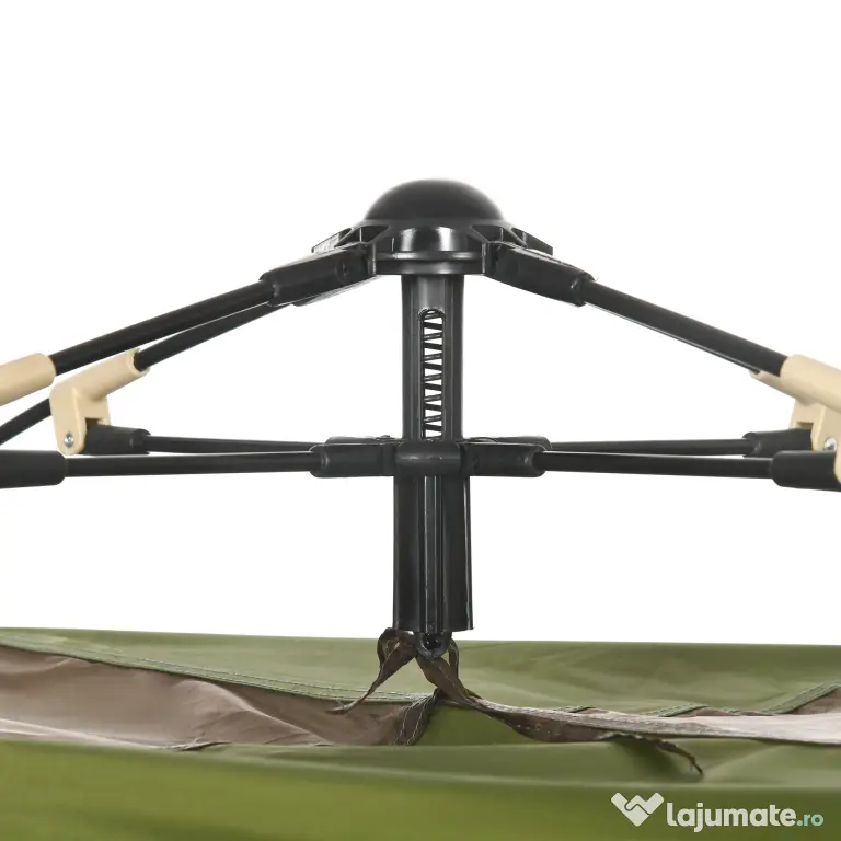 Outsunny Cort Pop-Up Camping 4 Persoane Geantă Transport 210x210x135cm | Aosom Romania
