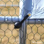 PawHut Coteț pentru Găini de Exterior din Metal Galvanizat cu Acoperiș din Material Impermeabil, 6x3x2 m, Argintiu | Aosom Romania 