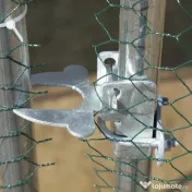PawHut Coteț pentru Găini de Exterior din Metal Galvanizat cu Acoperiș din Material Impermeabil, 6x3x2 m, Argintiu | Aosom Romania 