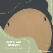 kleankin Oglindă de Baie Rotundă din PAL și Sticlă cu Raft pentru Depozitare și 2 Cârlige pentru Fixare, Ø45x10 cm, Lemn Natural | Aosom Romania 