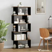 Homcom Biblioteca Moderna – 10 Rafturi Deschise, 5 Nivele