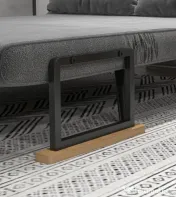 HOMCOM Canapea extensibilă 3 în 1 din material cu efect de catifea cu spătar reglabil și 2 perne, 102x73x81 cm, gri închis 