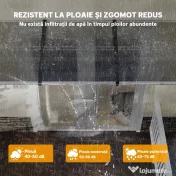 Outsunny Acoperiș din Policarbonat și Aluminiu pentru Balcoane, Ferestre și Uși, Pensilină Exterioară cu Suport din PP, 303x96x27 cm, Transparent 