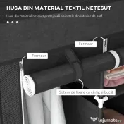 Homcom sifonier Pliabil Textil – Cu Rafturi & Sertare, Ideal pentru Spatii Mici | Aosom Romania 
