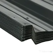 Outsunny Panouri pentru Acoperiș din Oțel, 12 Foi Galvanizate pentru Acoperișuri și Pereți, 129x45 cm, Gri Închis | Aosom Romania
