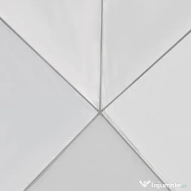 Outsunny Cort pentru Petreceri 6x3m cu Pereti Laterali Detasabili, Foisor de Gradina cu Usi si Ferestre, Alb