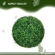 HOMCOM Set de 2 Bile Artificiale, Bile de Arbori Topiari din Buxus,  Ø40cm, Verde | Aosom Romania 