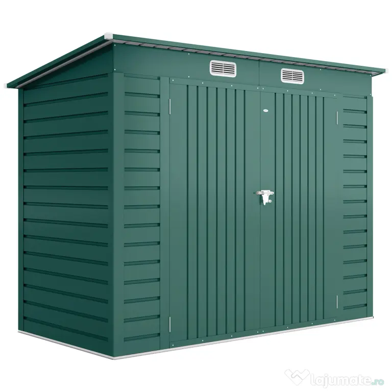 Outsunny Sopron Gradina 8×4 ft – Otel Galvanizat pentru Depozitare | Aosom Romania