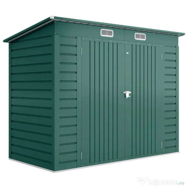 Outsunny Sopron Gradina 8×4 ft – Otel Galvanizat pentru Depozitare | Aosom Romania