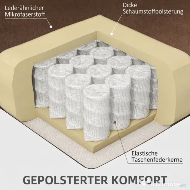 HOMCOM Scaun Rabatabil cu Ridicare Electrică și Înclinare la 135°, 8 Puncte de Masaj și 4 Modalități, 85x94x107 cm, Maro Închis | Aosom Romania