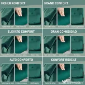 HOMCOM Fotoliu Balansoar din Catifea cu Spătar Înalt, Fotoliu Balansoar cu Pernă și Brațe, 70x86x94 cm, Verde | Aosom Romania 
