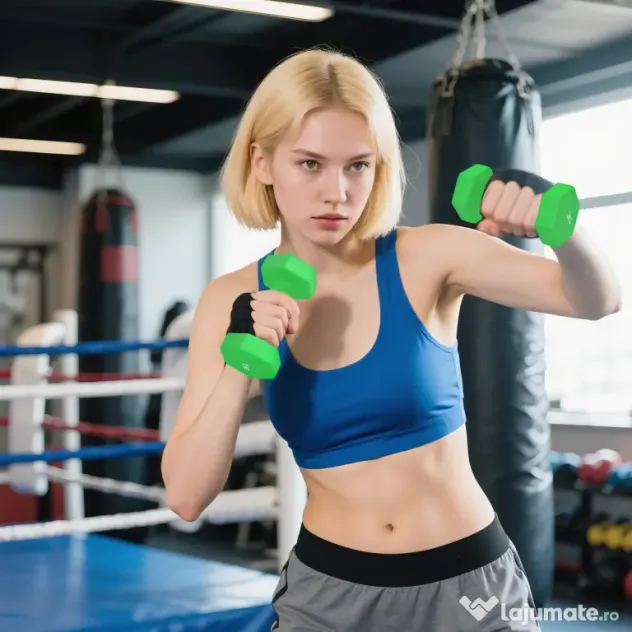 SPORTNOW Set de Gantere cu Suport, 6 Gantere în Total 2x1 kg, 2x2 kg, 2x3 kg, Multicolor | Aosom Romania