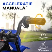 AIYAPLAY Motocicletă Electrică pentru Copii cu Roți Detașabile, Suspensii, Sunete și Indicator de Încărcare, Albastru | Aosom Romania 