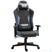 Vinsetto Scaun de Gaming Ergonomic cu Cotiere, Tetieră și Înălțime Reglabile, 66x53x128-138 cm, Albastru | Aosom Romania 