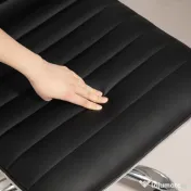 HOMCOM Scaun Ergonomic de Birou din Piele Ecologică cu Înălțime Reglabilă, Șezut Rotativ și 5 Rotile, 48x52x90 cm, Negru | Aosom Romania 