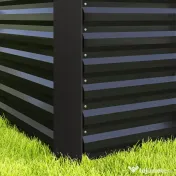 Outsunny Set de 2 Straturi Înălțate Galvanizate pentru Grădină cu Parte Inferioară Deschisă, 120x60x60 cm, Gri Închis | Aosom Romania 