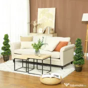 HOMCOM Set de Două Plante Artificiale Lavandă 90 cm | Aosom Romania