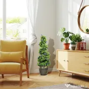HOMCOM Set de Două Plante Artificiale Lavandă 90 cm | Aosom Romania