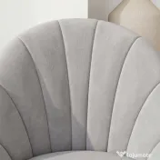 HOMCOM Set 2 Scaune din Piele Ecologică cu Picioare din Oțel și Spătar în Formă, 52x54x79 cm, Gri Deschis | Aosom Romania 