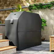 Outsunny Husă BBQ Oxford 600D, Impermeabilă Antivânt Negru | Aosom Romania 