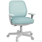 Vinsetto Scaun de Birou Ergonomic, Reglabil pe Înălțime cu Spătar Respirabil, 55x48x82.5-94.5 cm, Verde Deschis