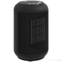 HOMCOM Încălzitor electric reglabil cu 3 moduri și timer 24h, din PP și PA ignifug, 14x14x21,5 cm, negru