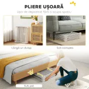 PawHut Gard pentru Câini cu 8 Panouri Modulabile cu Închidere Automată, din Oțel și ABS, 61x3x75 cm, Alb | Aosom Romania