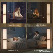 HOMCOM Lampă de Podea cu Telecomandă și Reglaj Temperatură 3000-6000K, Abajur din Material Textil, Ø20x135 cm, Bej | Aosom Romania 