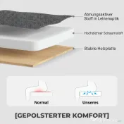 HOMCOM Canapea Extensibilă cu 3 Locuri cu Șezlong și Spațiu de Depozitare, 197x129x85 cm, Gri Închis | Aosom Romania