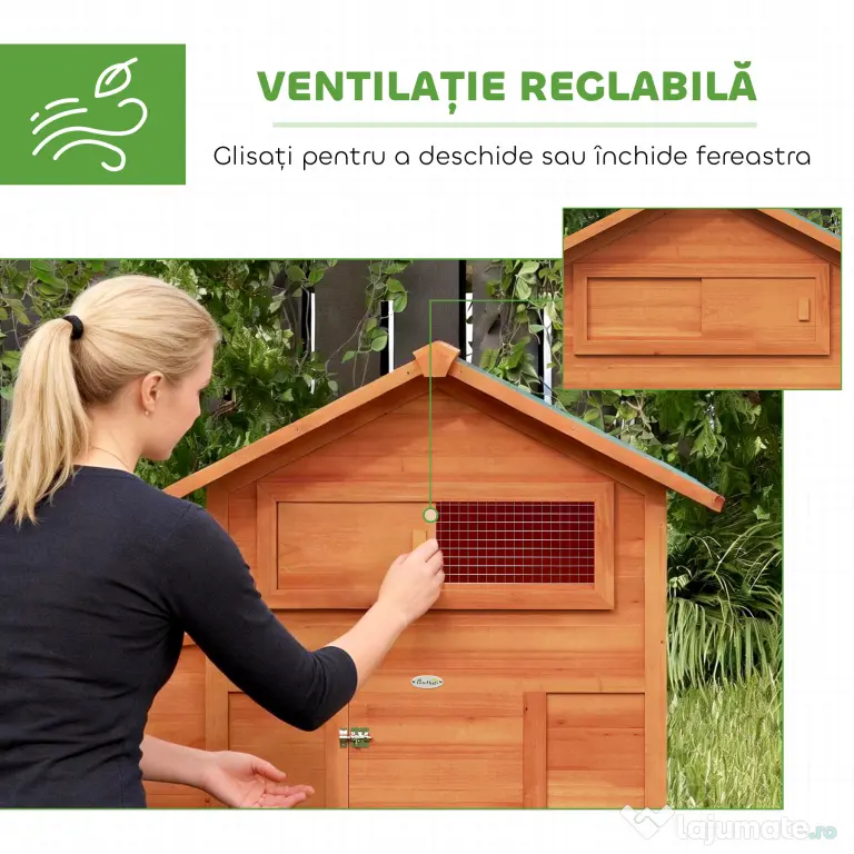PawHut găini ouătoare coteț adăpost | Aosom Romania